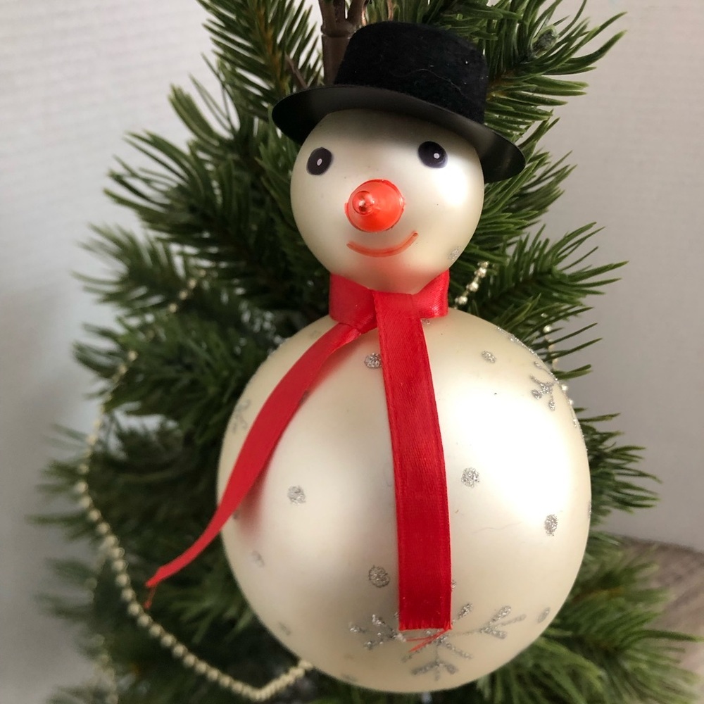 Handmade Snowman Ornament